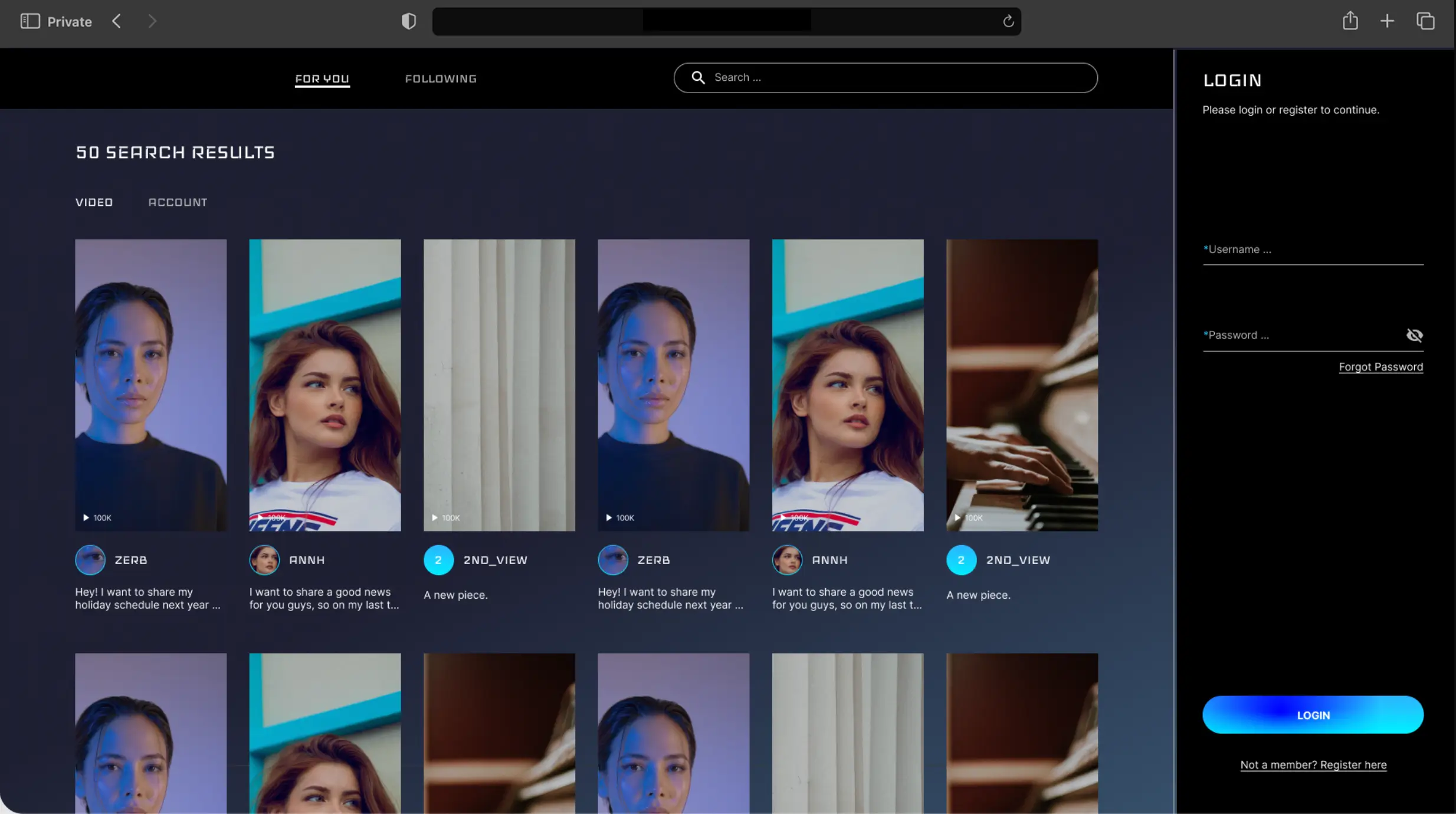 Short Video Streaming Platform showcase screenshot 1